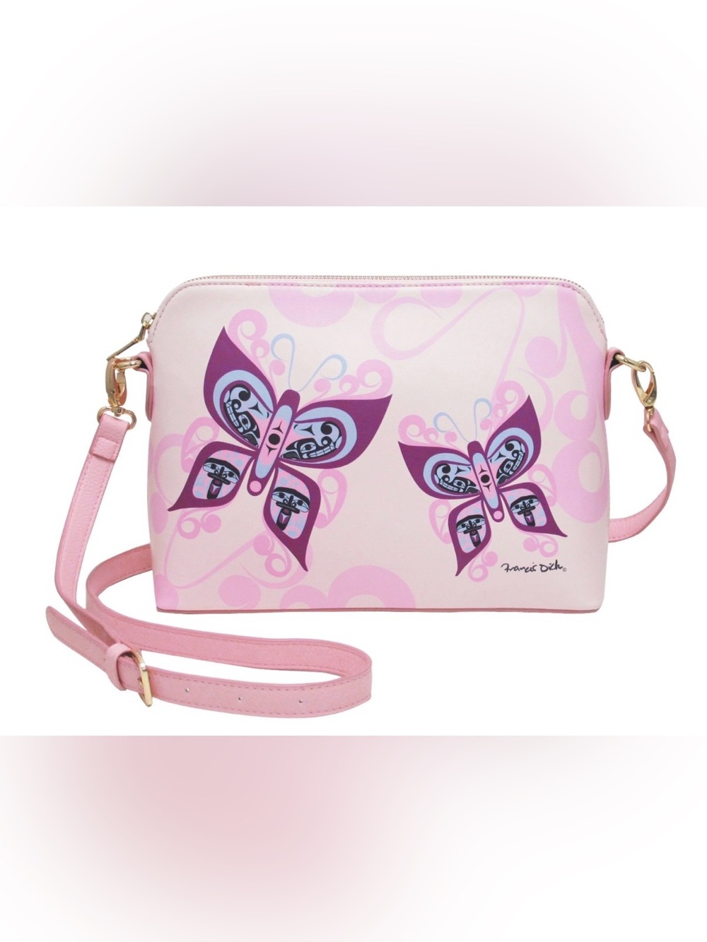 NWT Oscardo Francis Dick Celebration of Life Butterfly Art Crossbody Bag